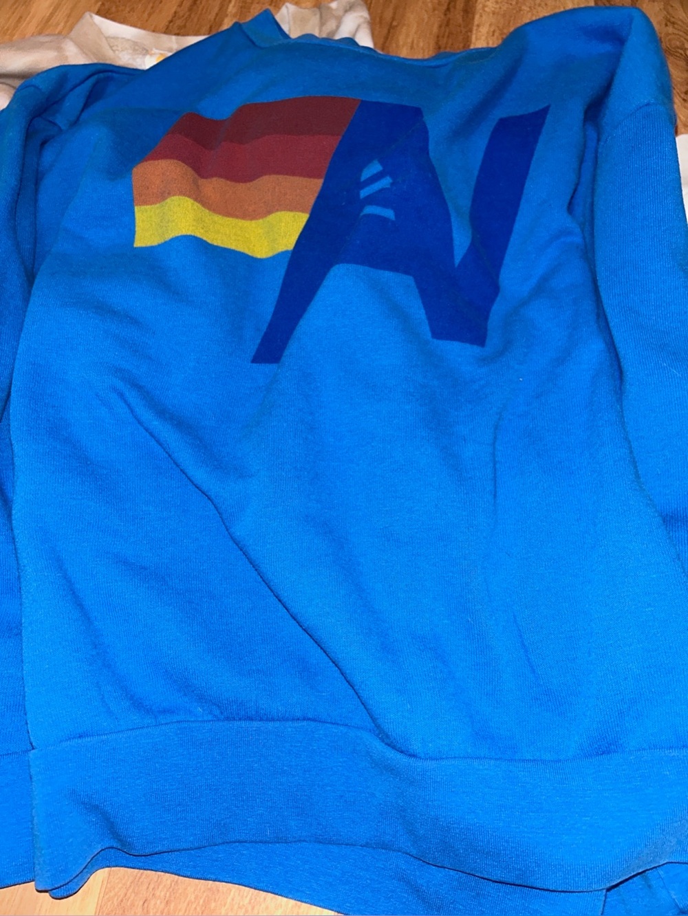 Aviator Nation Blue Crew Neck Sweatshirt Small